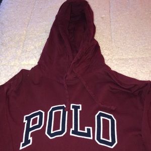 Polo hoodie. New condition. No flaws.